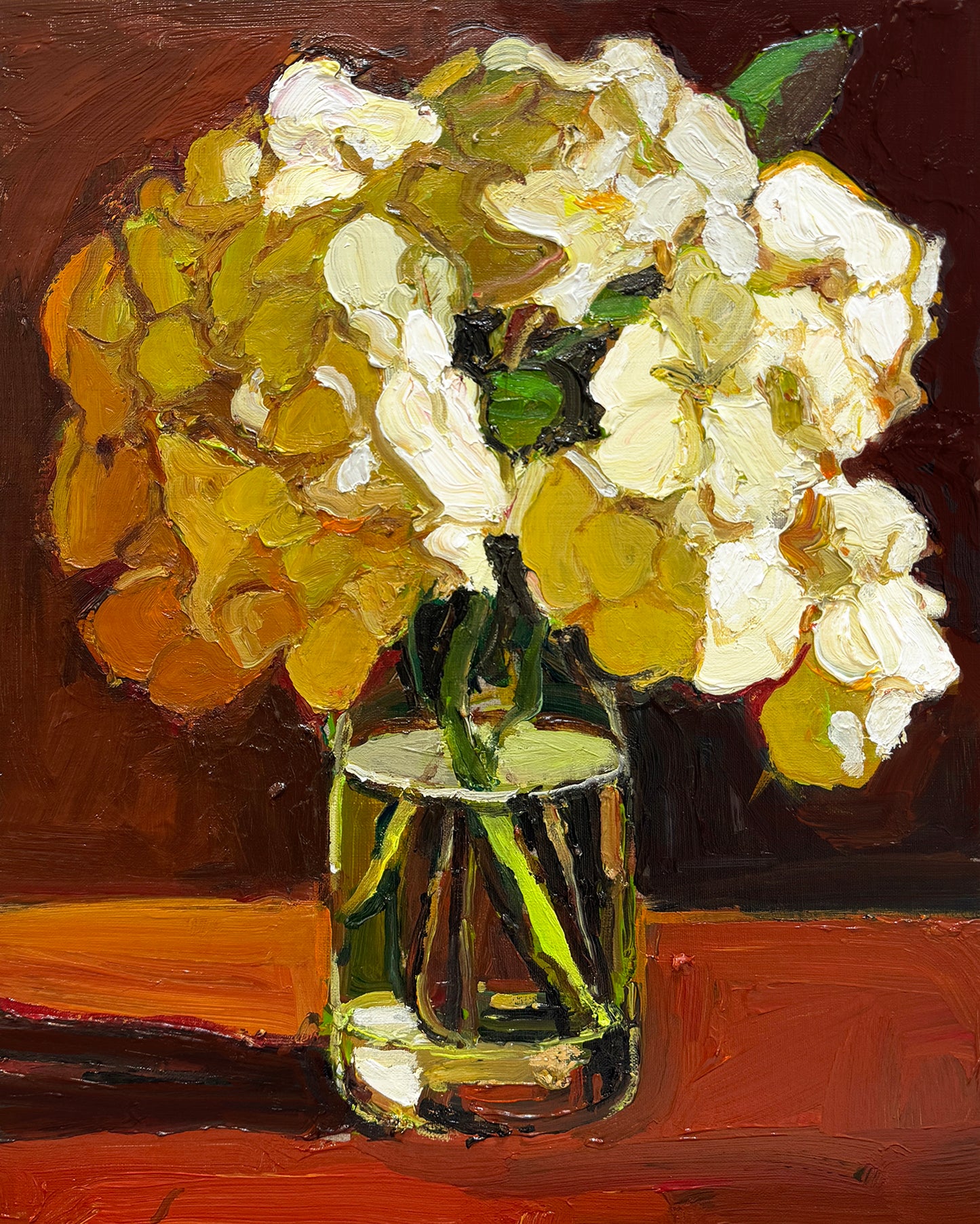 Hydrangeas in Warm Light