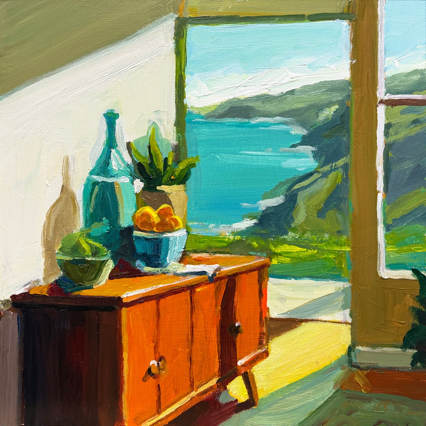 Coastline With Oranges