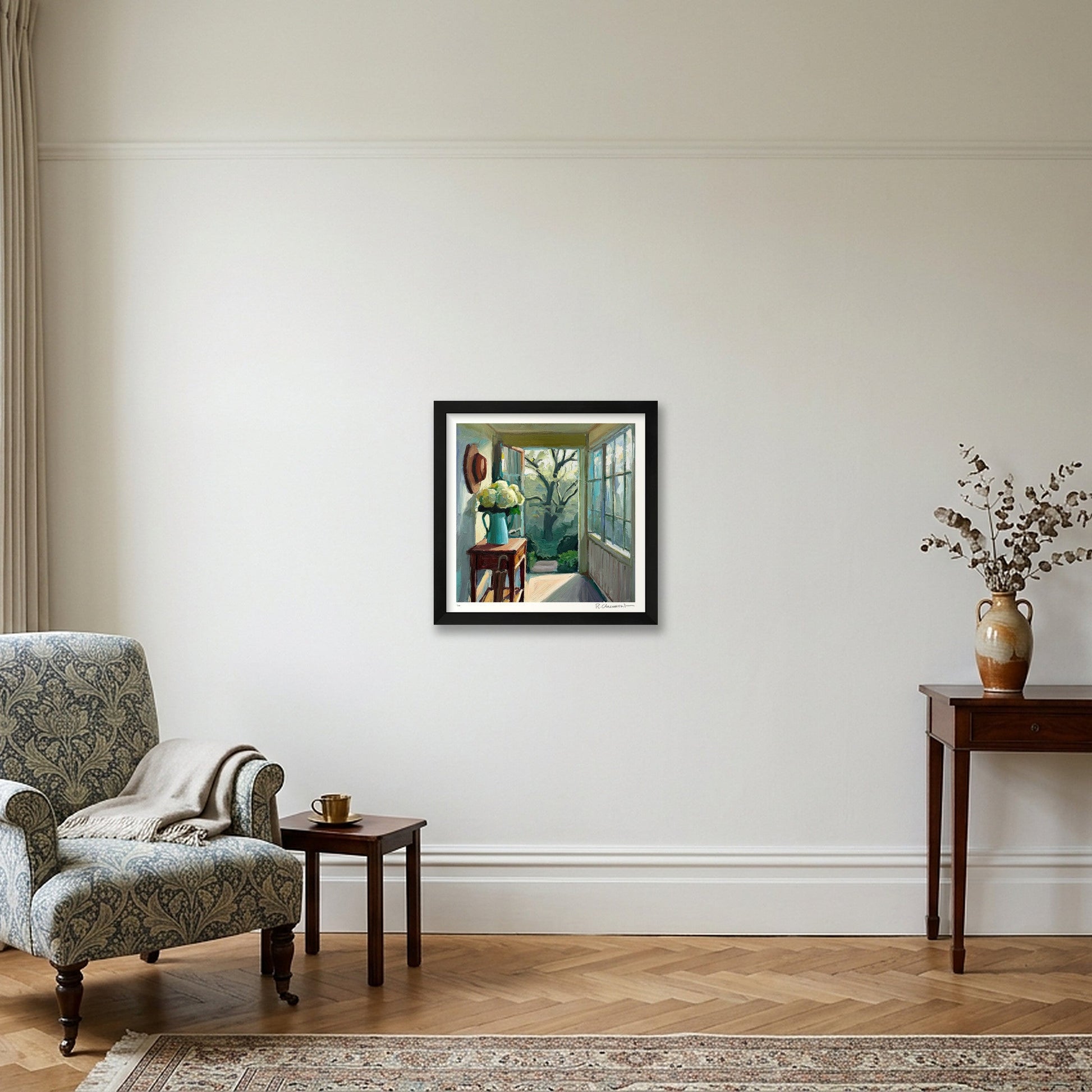 Between Two Worlds — 30×30cm, 12×12" Black Frame