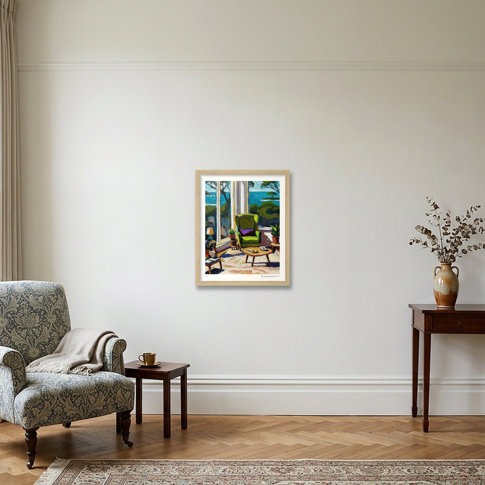 Whale Beach Retreat — 28×35cm, 11×14" Oak Frame