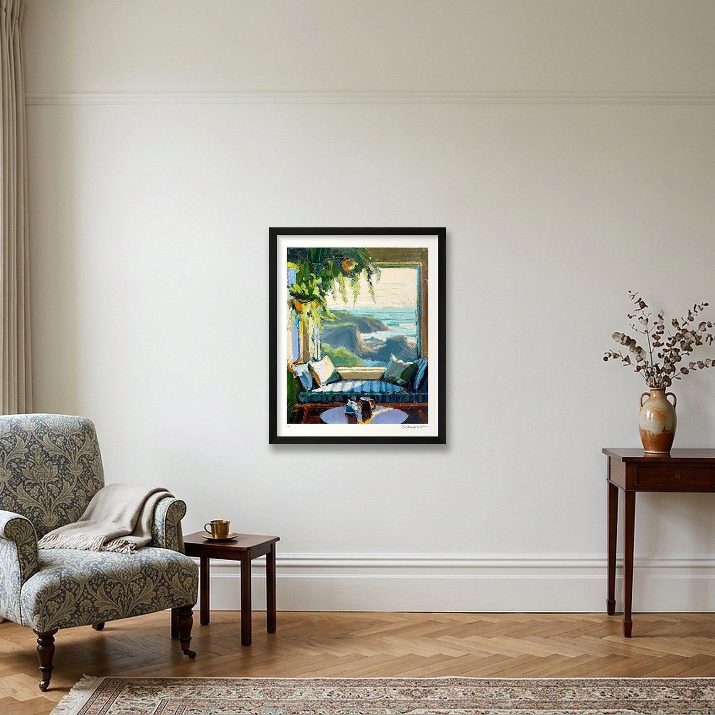 Halfway to the Sea — 40×50cm, 16×20" Black Frame