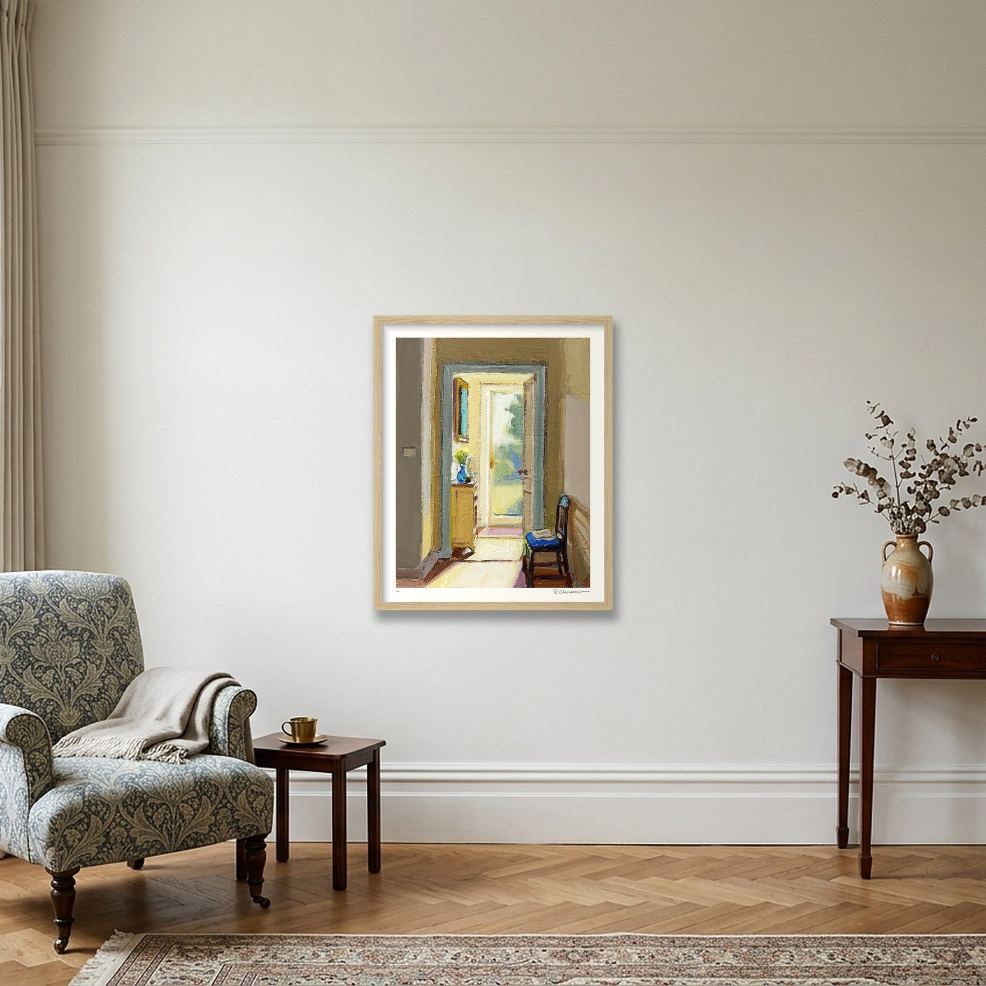 Temporary Arrangement — 40×50cm, 16×20" Oak Frame