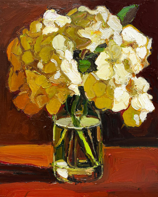 Hydrangeas in Warm Light