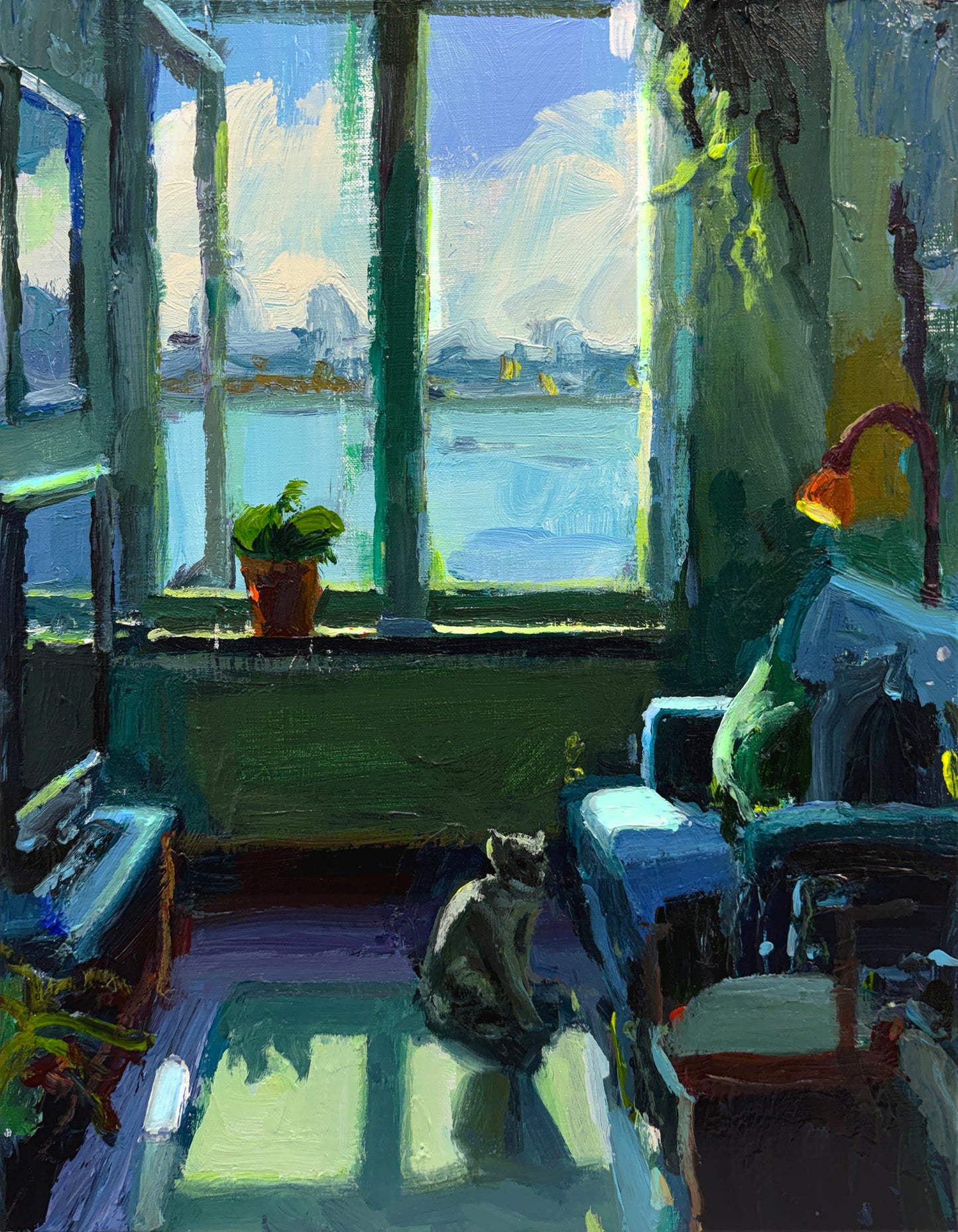 A Harbour Morning, Indoors