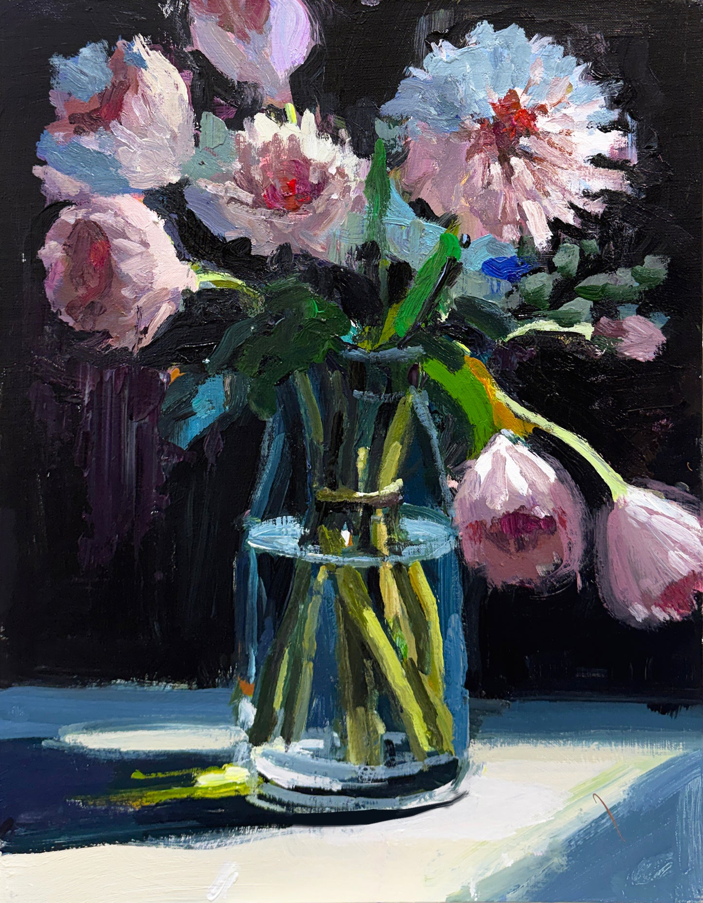 Chrysanthemums in a Quiet Light