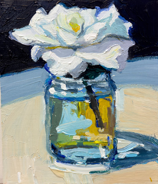 Single Gardenia in a Glass