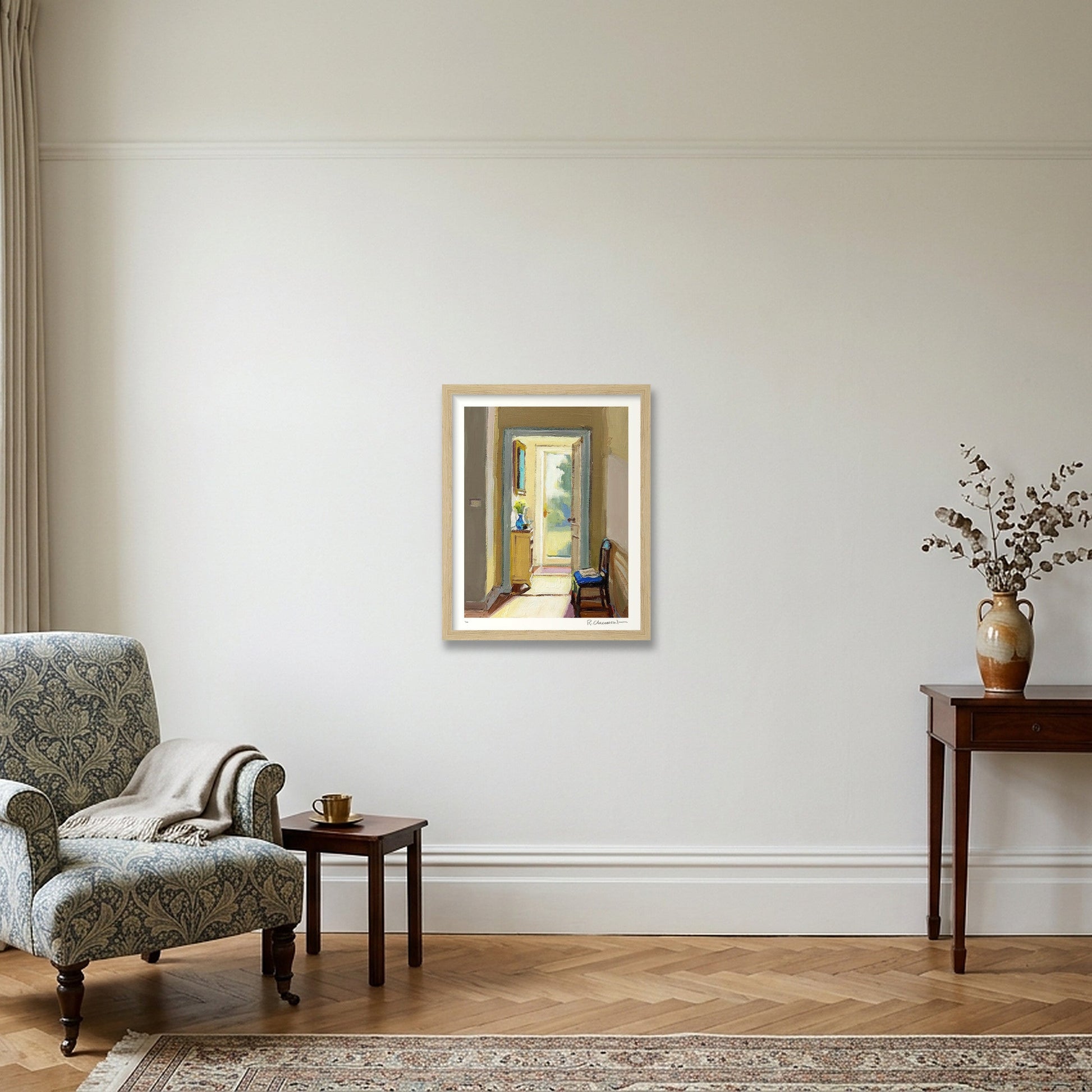 Temporary Arrangement — 28×35cm, 11×14" Oak Frame