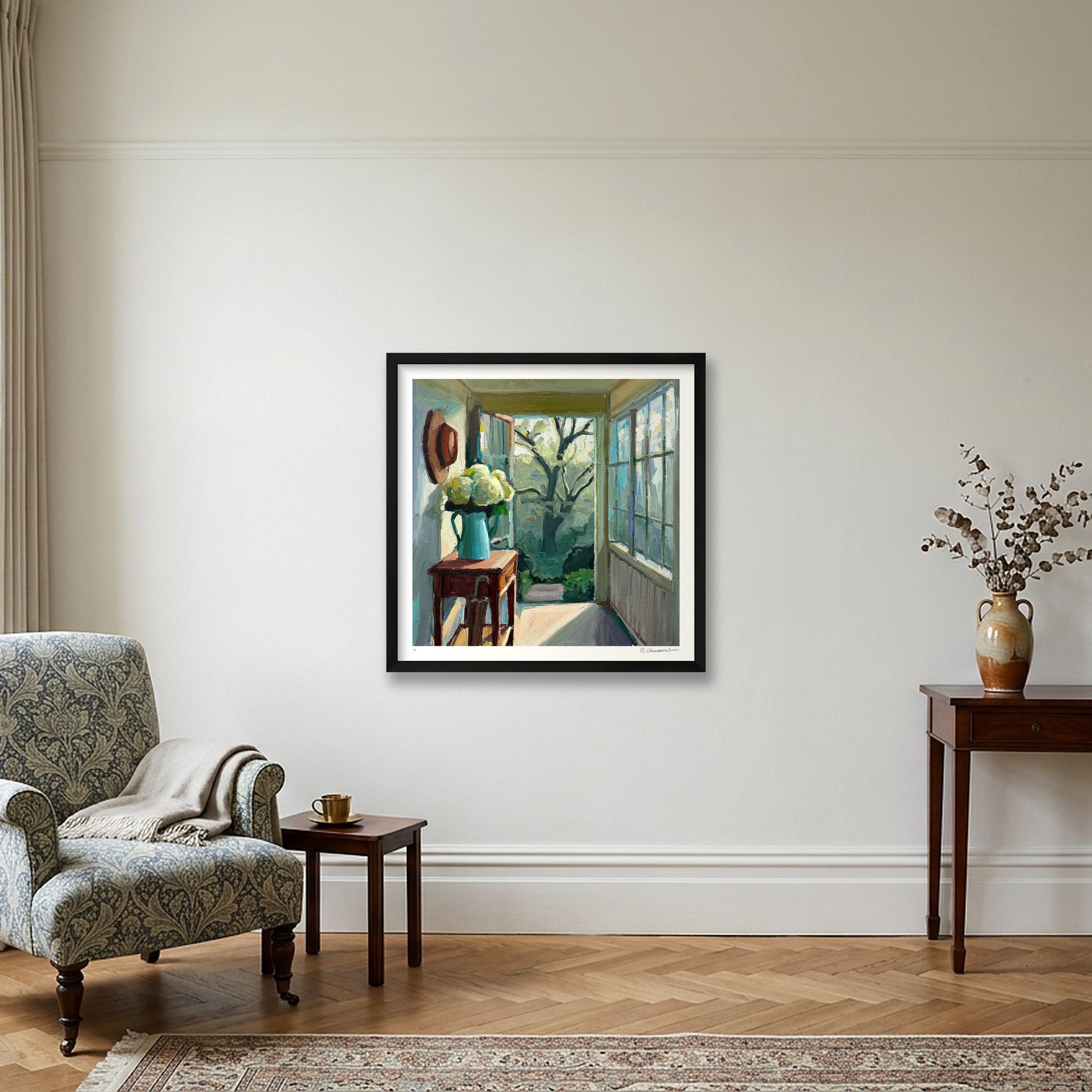 Between Two Worlds — 50×50cm, 20×20" Black Frame